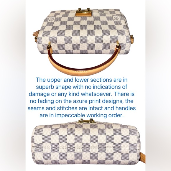 158 Preloved  Louis Vuitton LV Croisette in Damier Azure - Picture 5 of 11